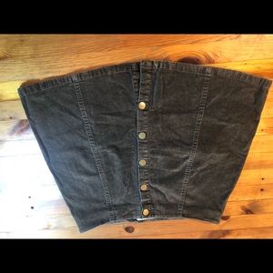 Corduroy mini skirt